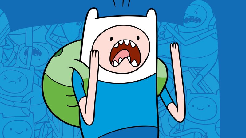 Cartoon Boy with Green Backpack