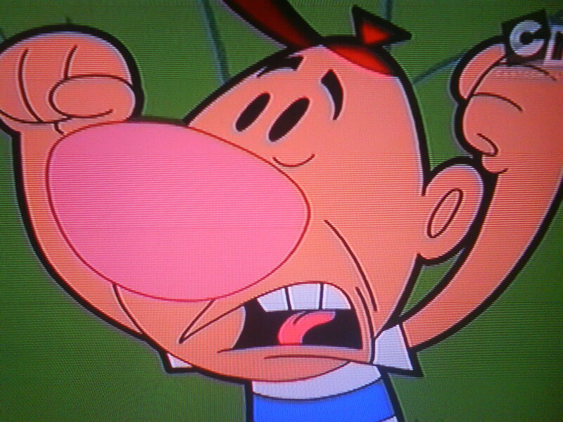 Cartoon Boy with Pink Nose