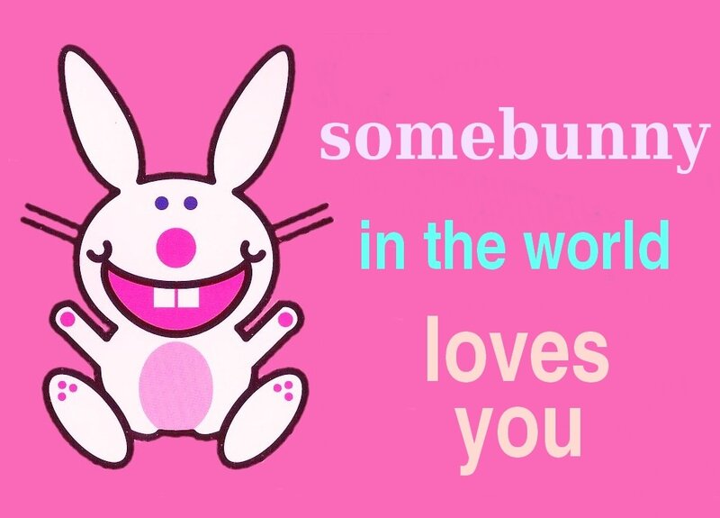Cartoon Bunny Rabbit — Pink