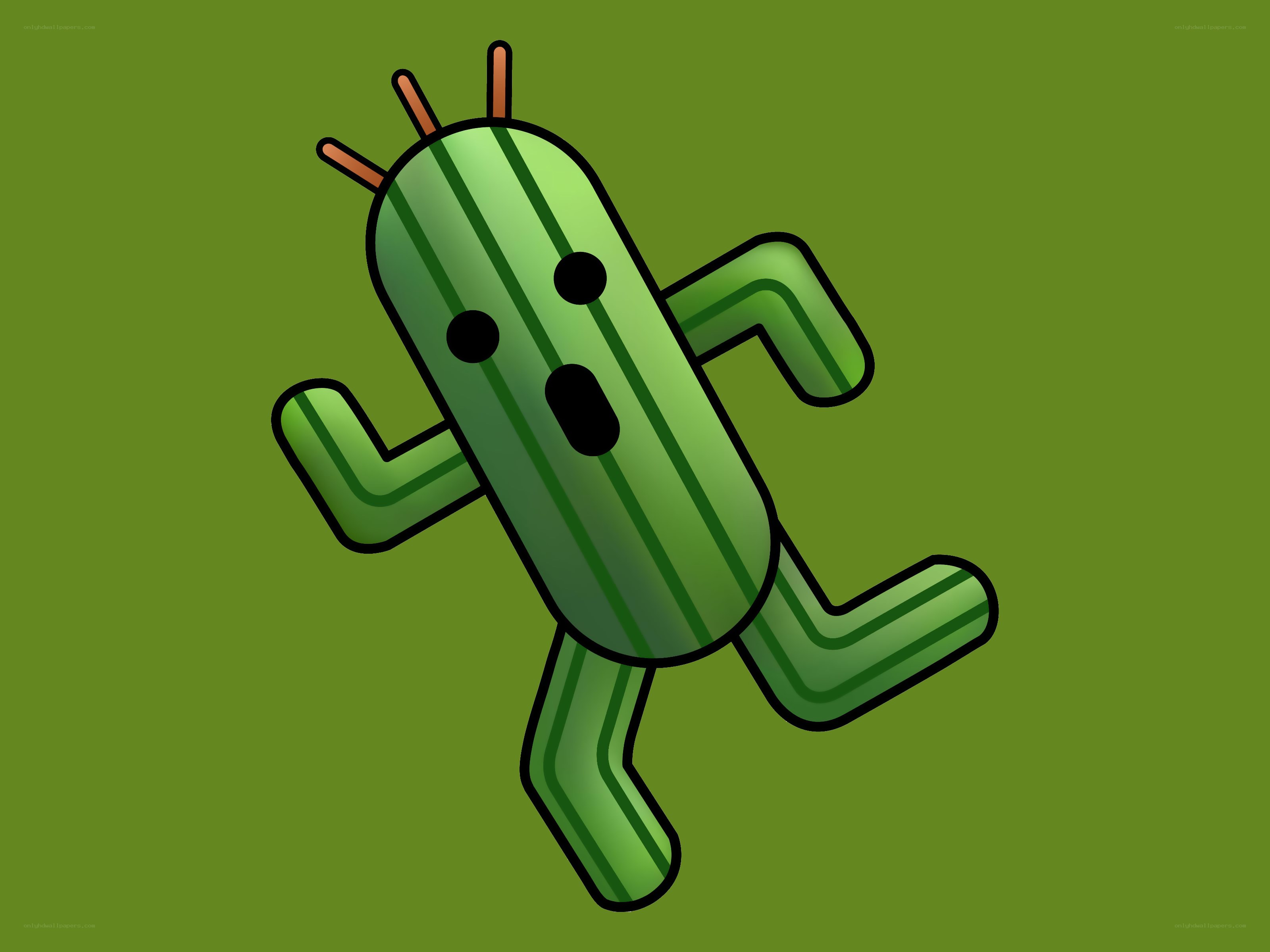 cartoon cactus character