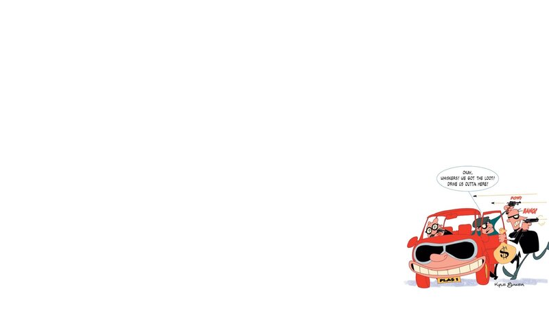 Cartoon Car Robbery