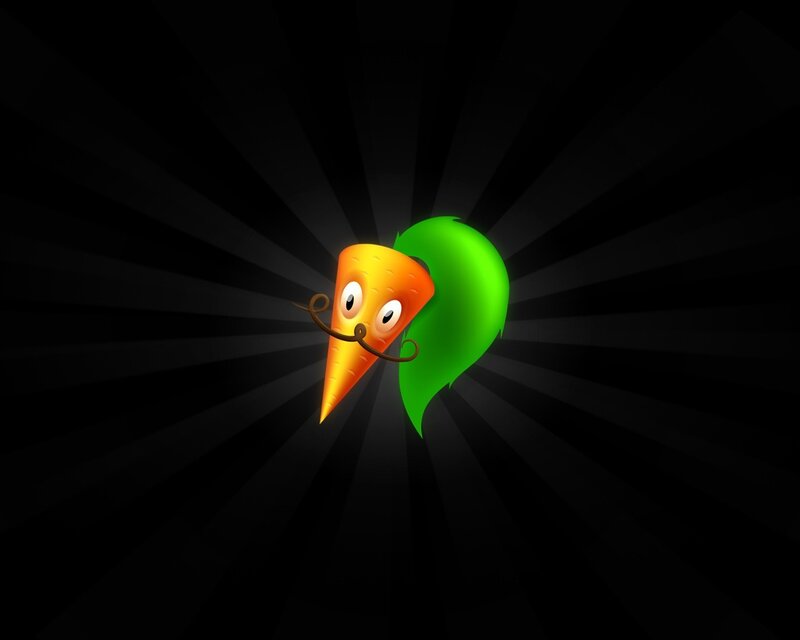 cartoon carrot character