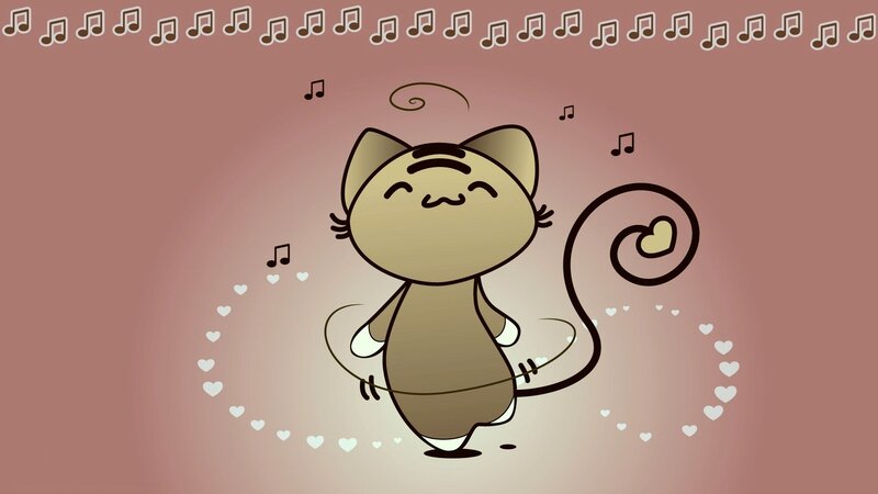 cartoon cat dancing