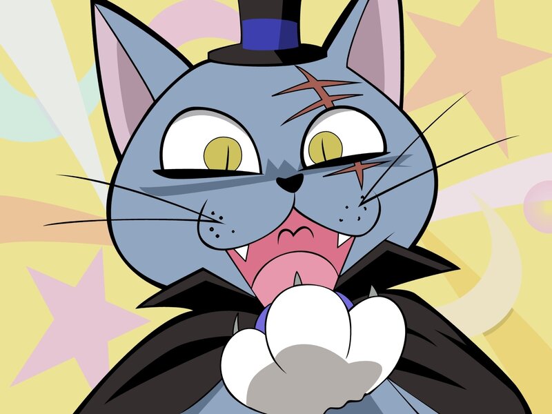 cartoon cat in top hat