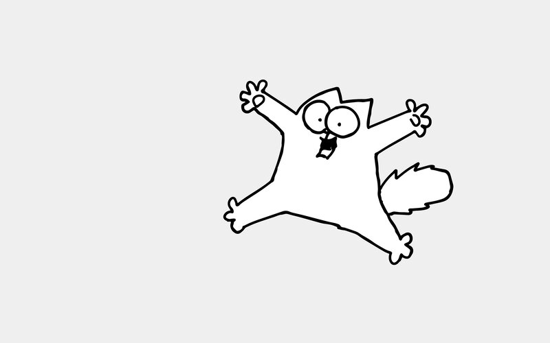 Cartoon Cat Jumping