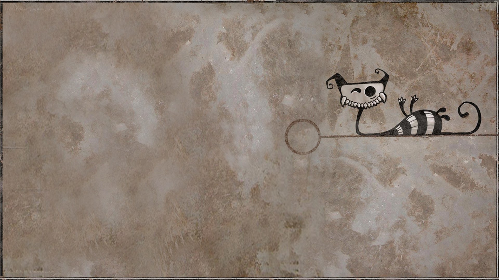 cartoon cat on textured background