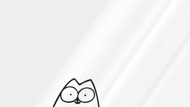 cartoon cat peeking from corner