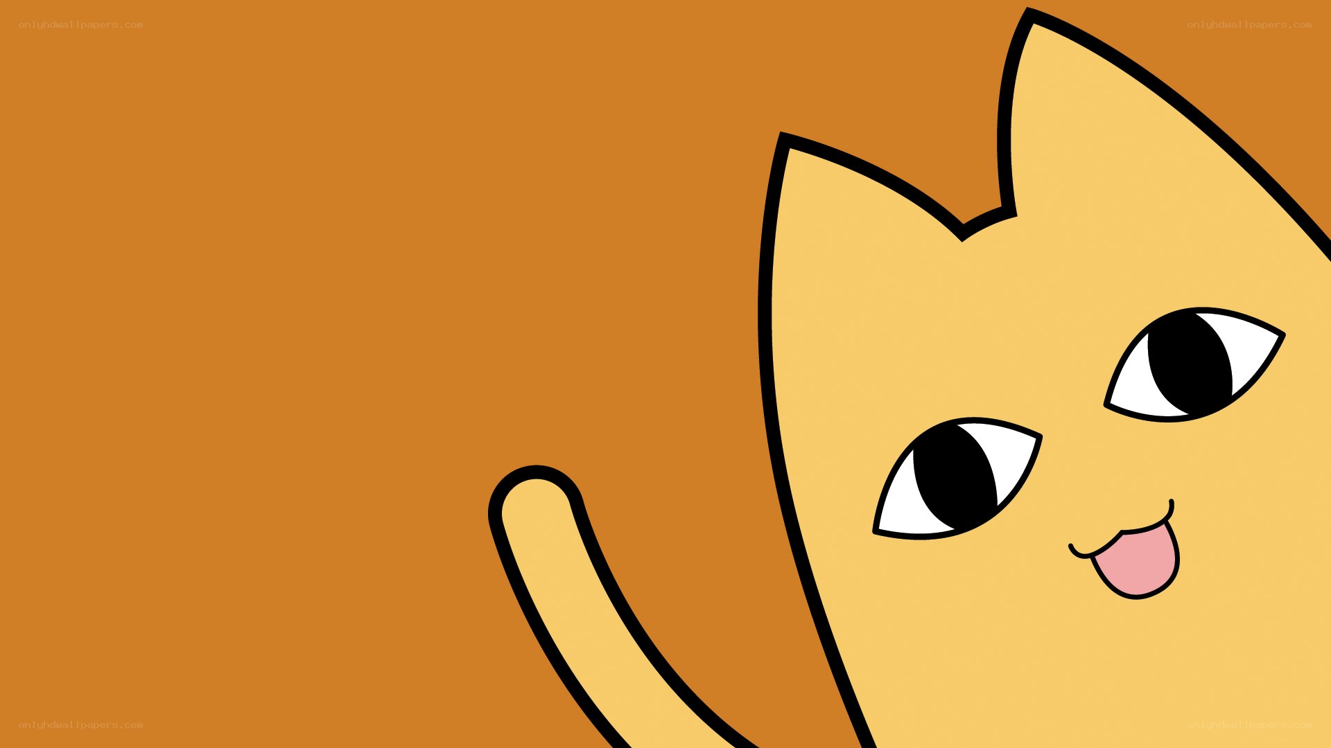 cartoon cat peeking out