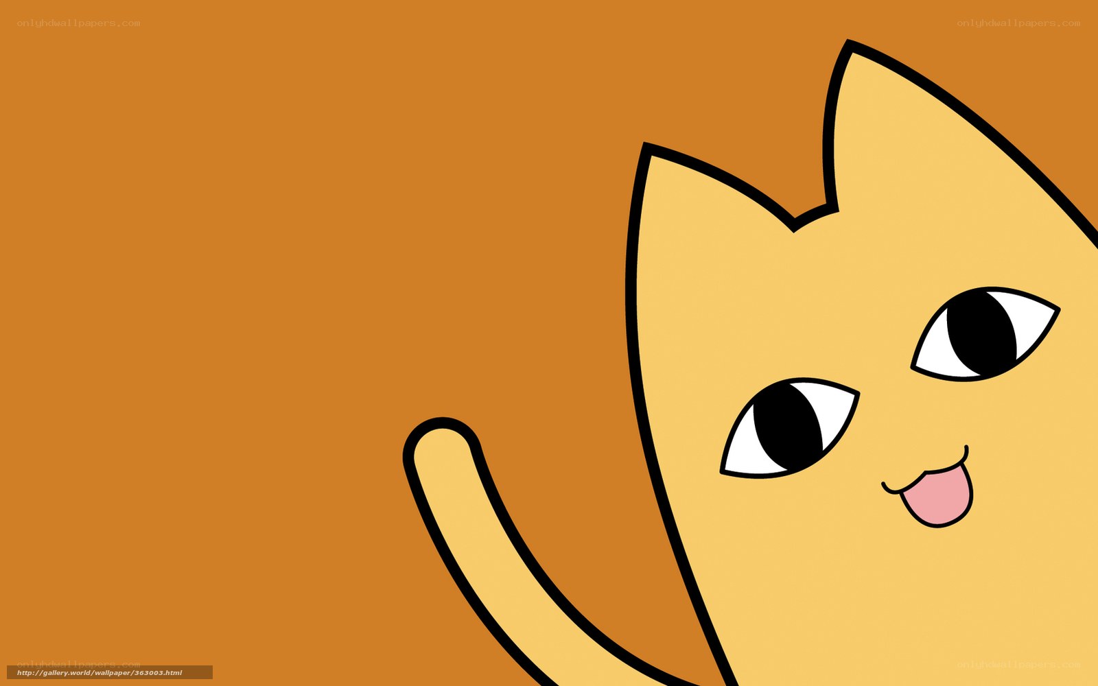 cartoon cat peeking out