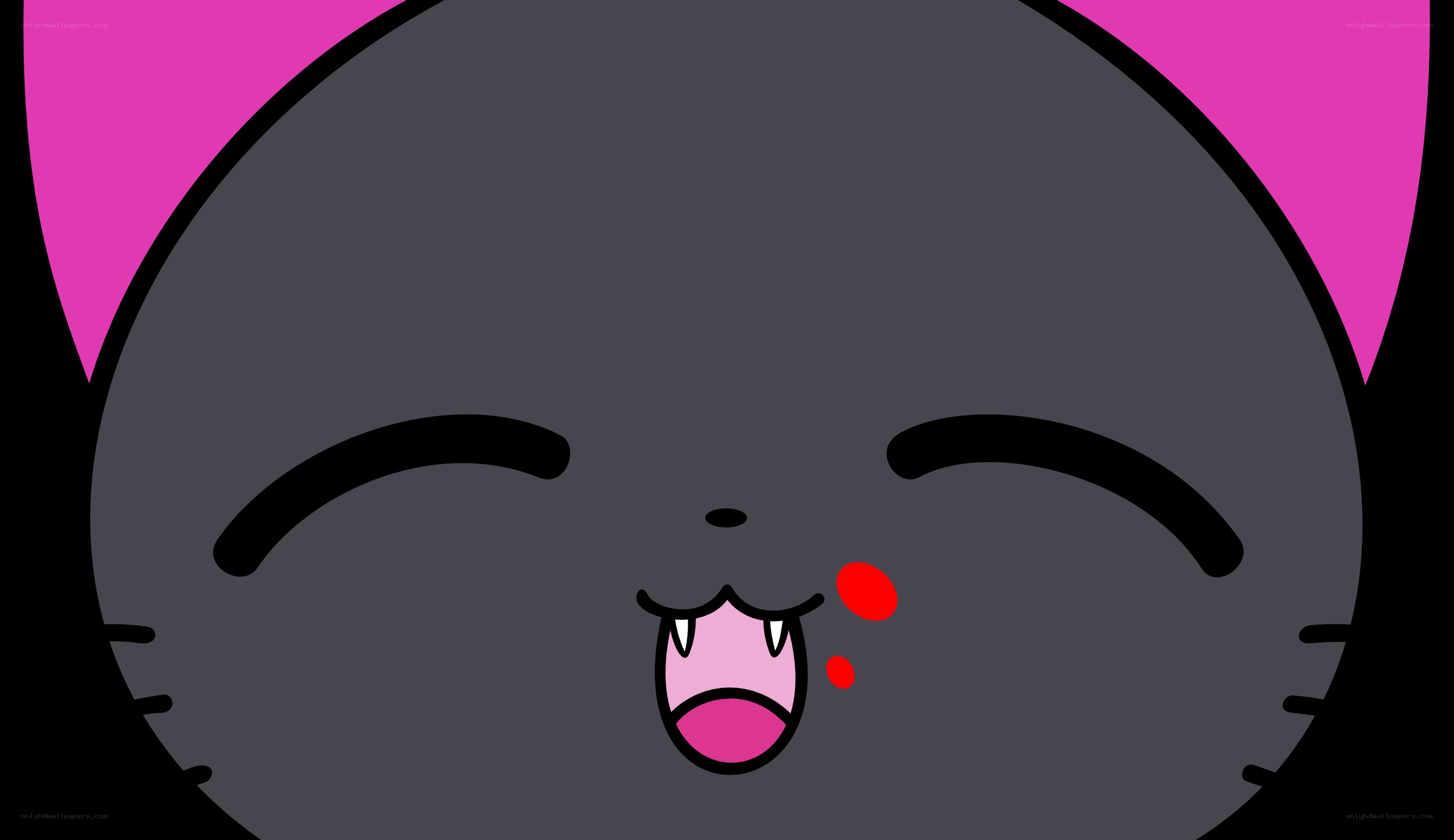 cartoon cat with blood