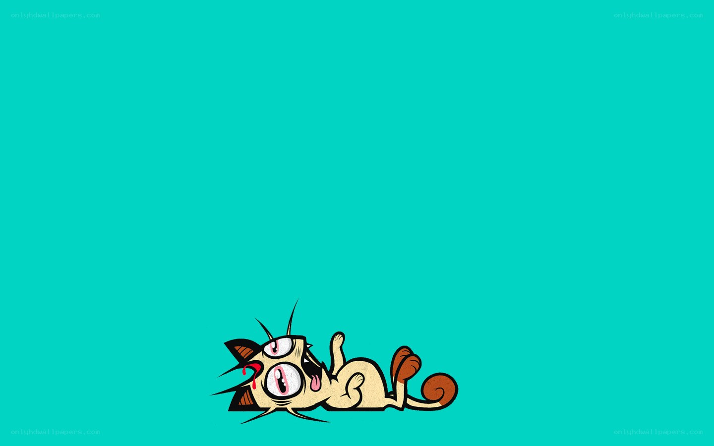 cartoon cat with blood