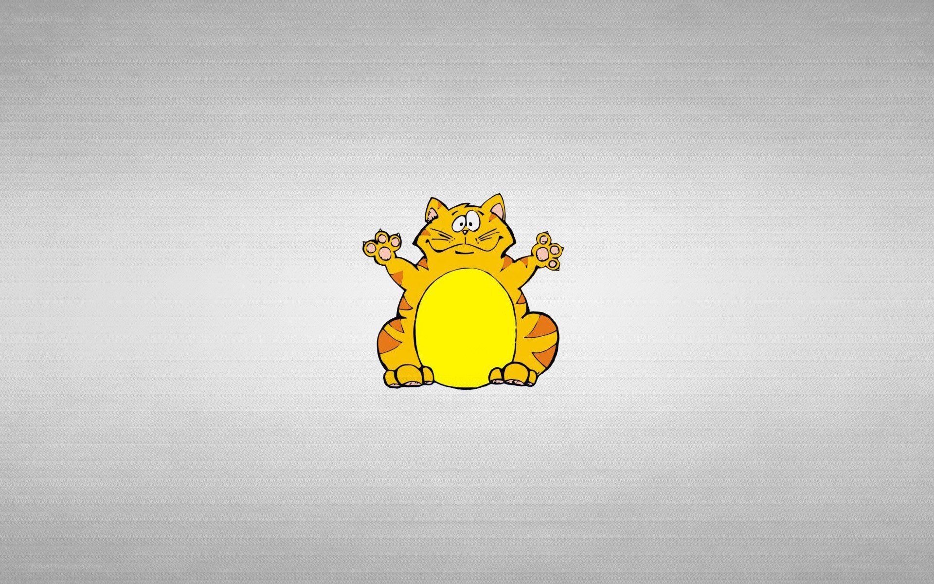 cartoon cat with raised paws