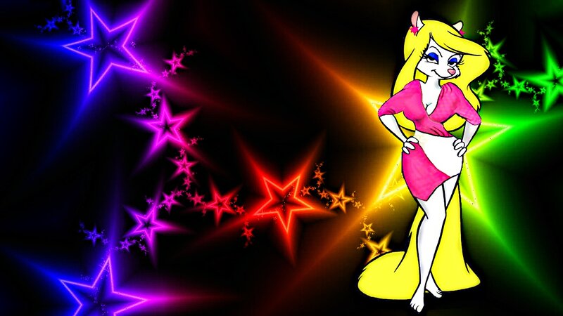 Cartoon Cat Woman — Yellow