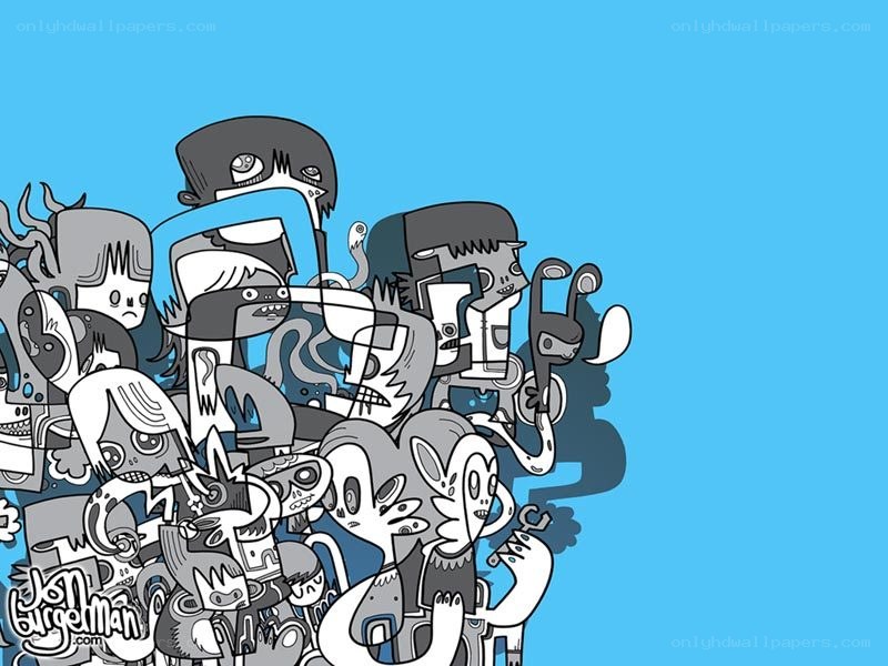 cartoon character collage