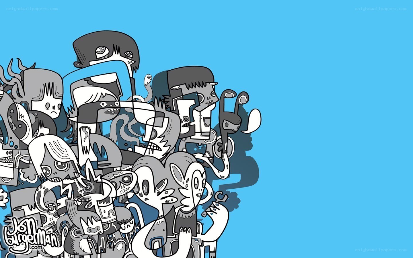cartoon character collage