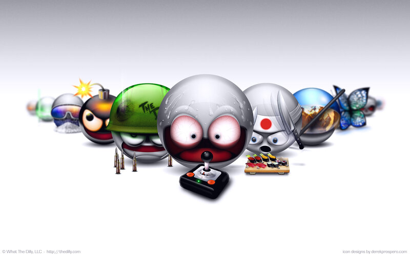 cartoon character icons