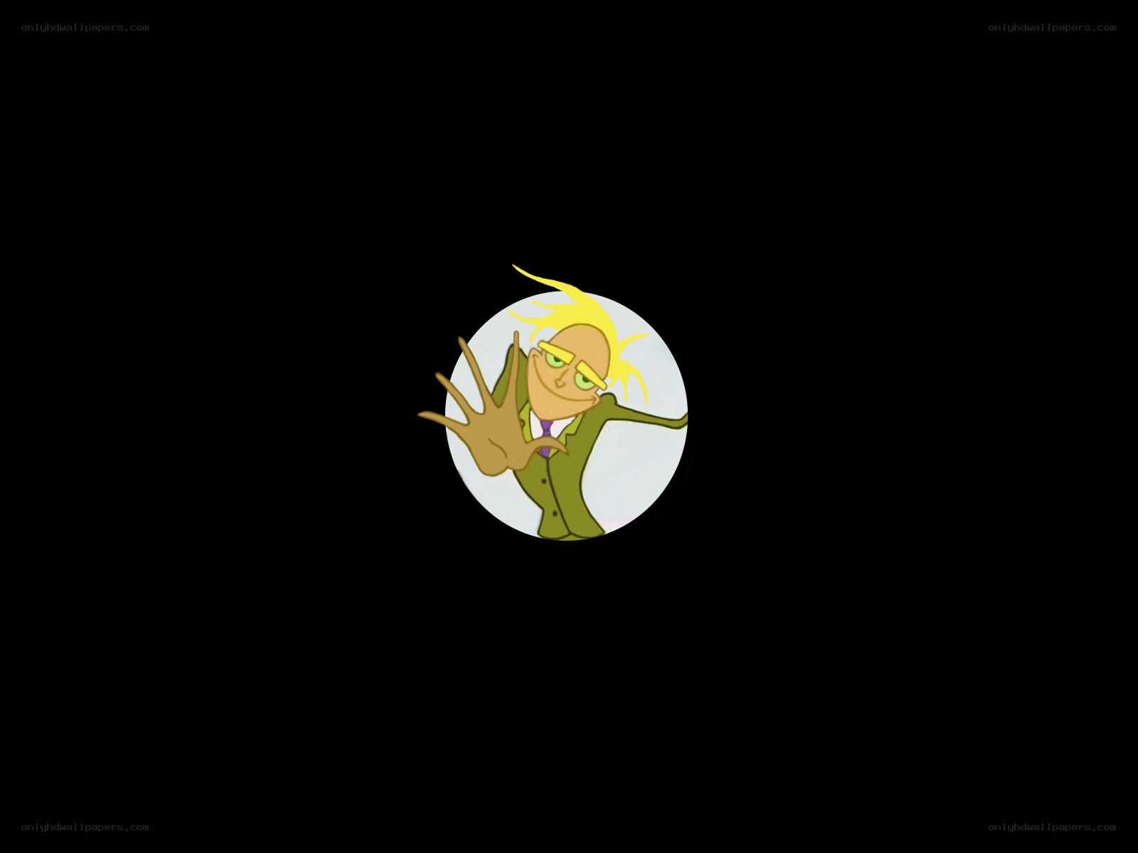 cartoon character in a circle