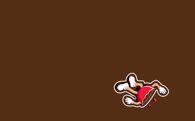cartoon character in chocolate