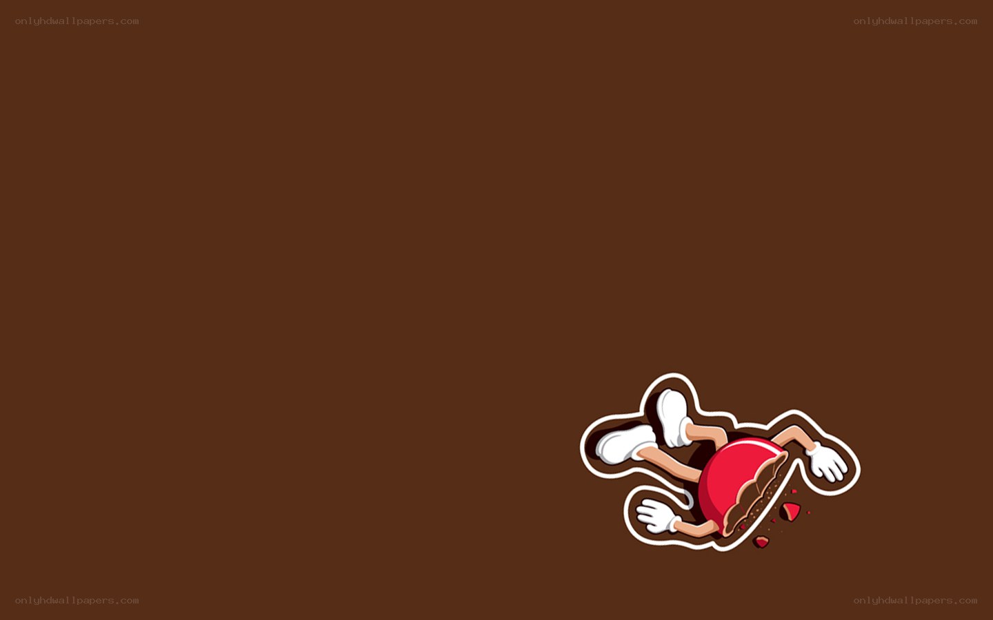 cartoon character in chocolate