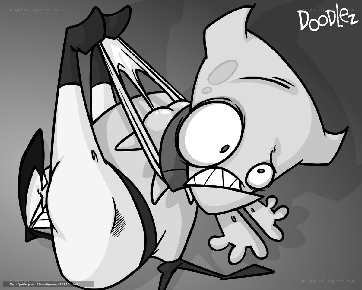cartoon character in distress