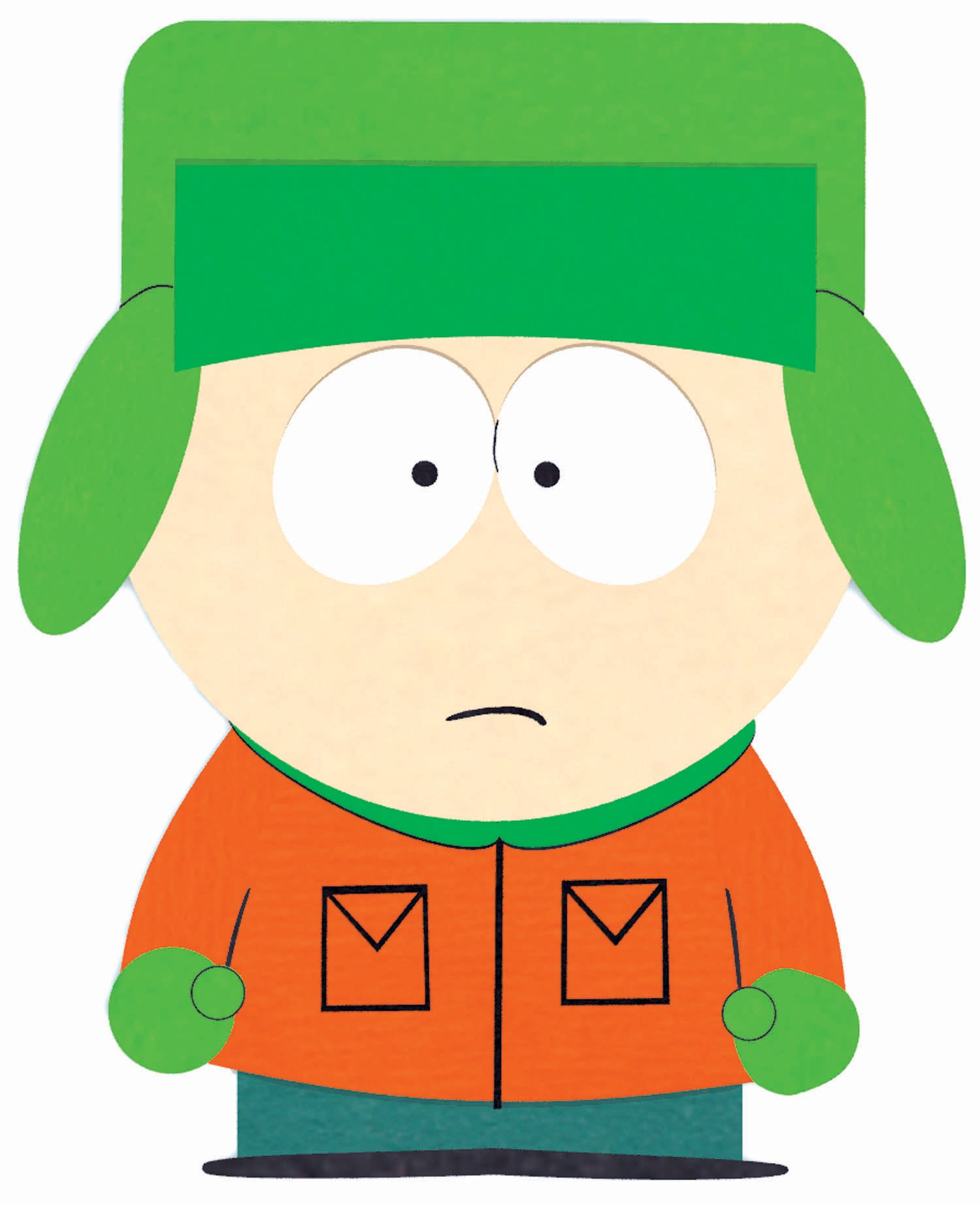 Cartoon character in green hat