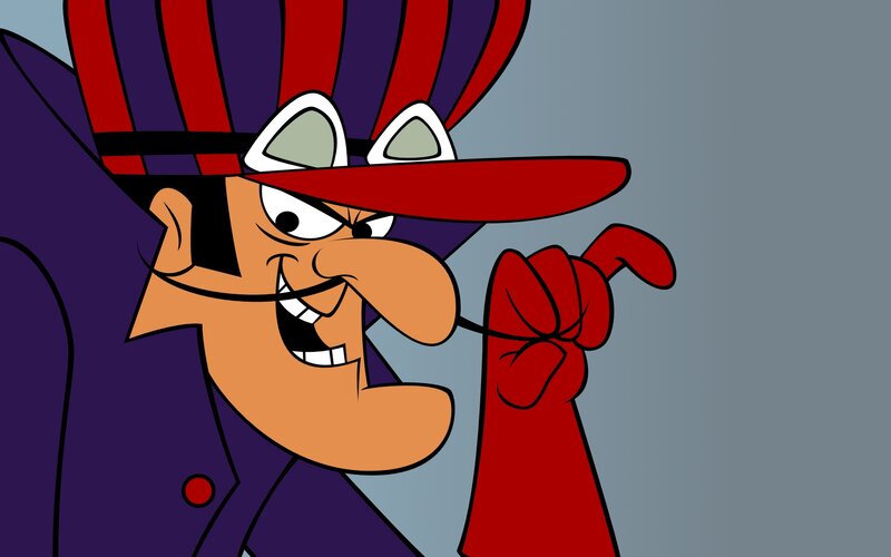 Cartoon Character in Hat — Purple, Mischievous