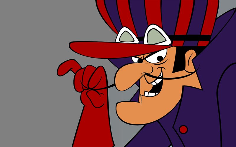 Cartoon Character in Hat — Purple