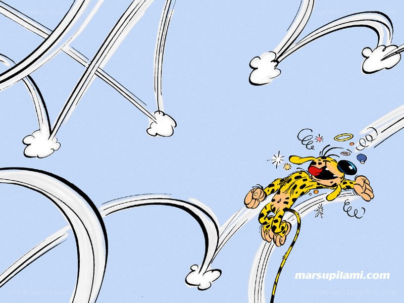 cartoon character in motion