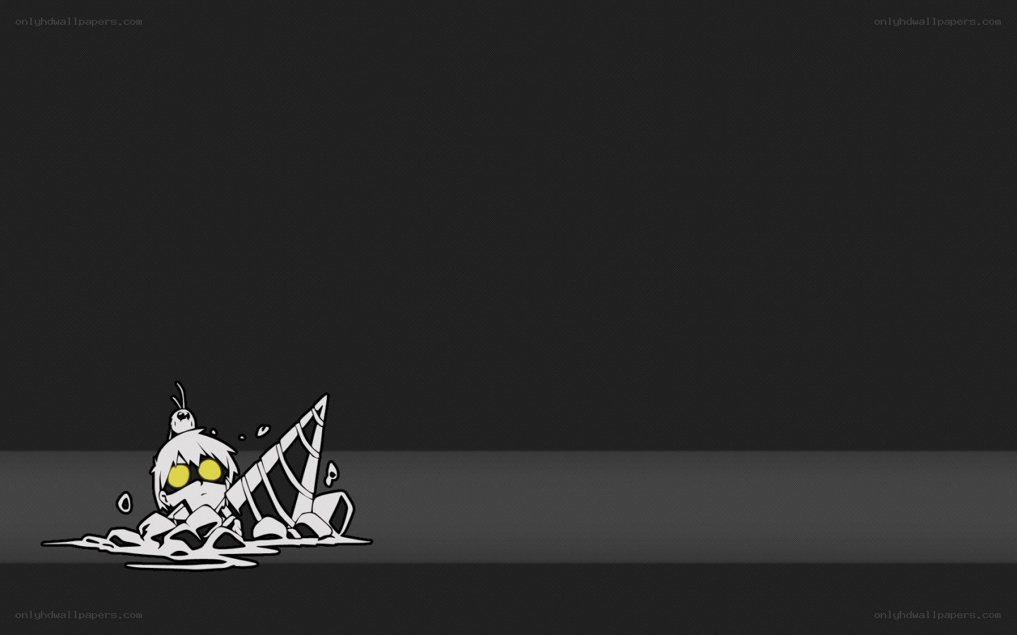 cartoon character in rubble