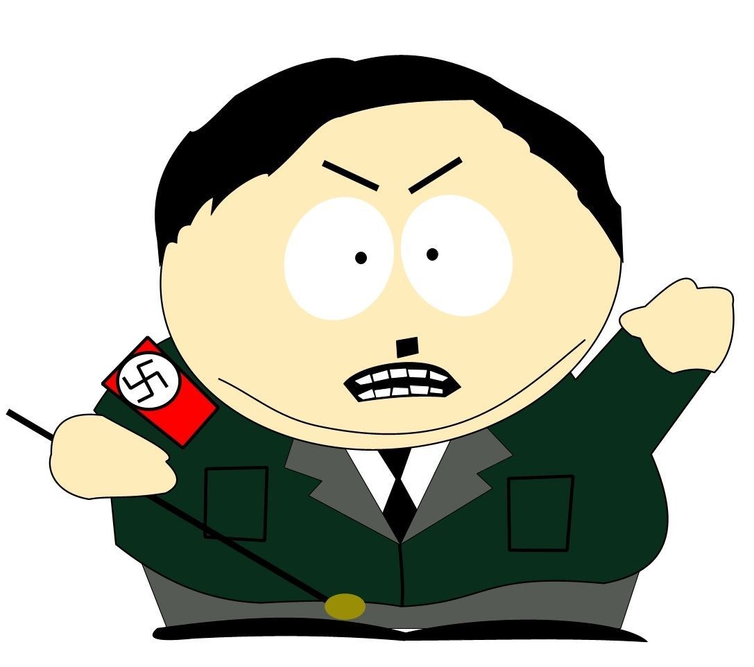 Cartoon character in uniform