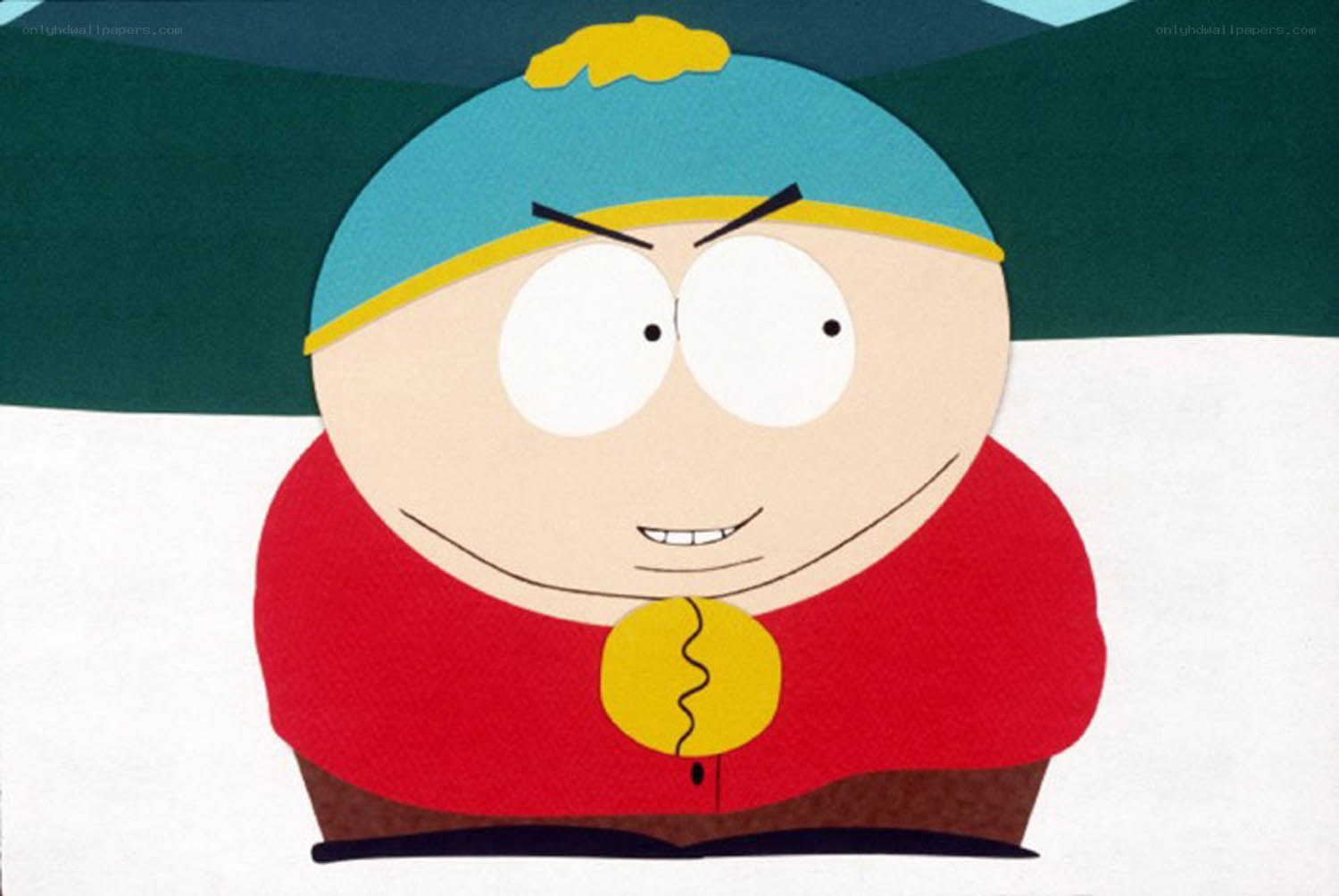 Cartoon character in winter clothes