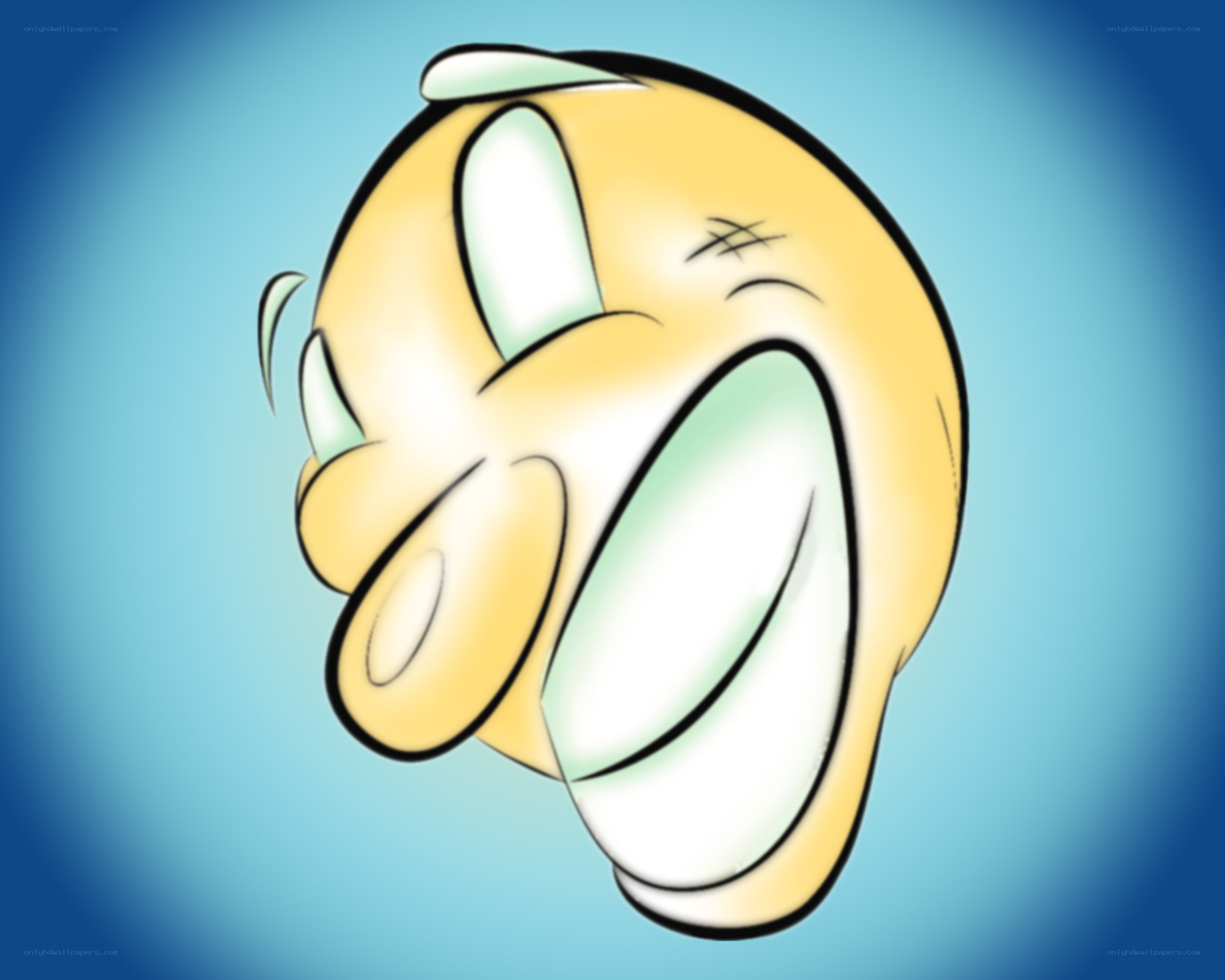 cartoon character laughing
