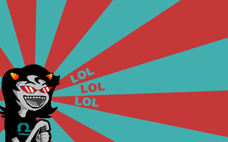 Cartoon Character Laughing — Red