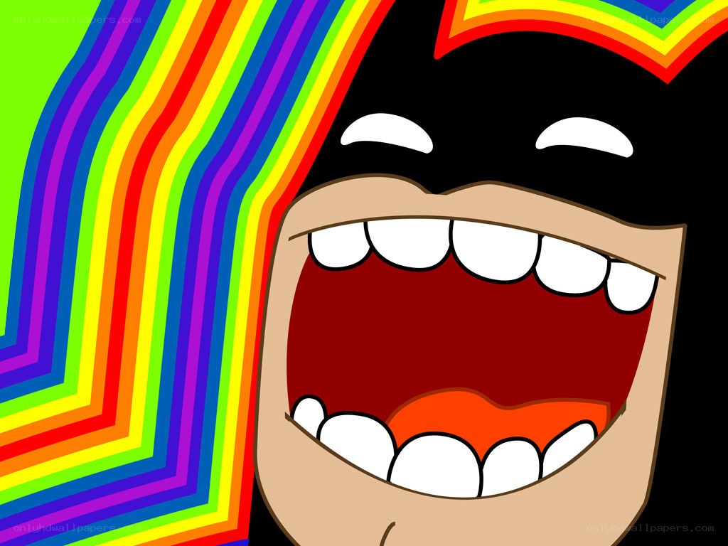 cartoon character laughing