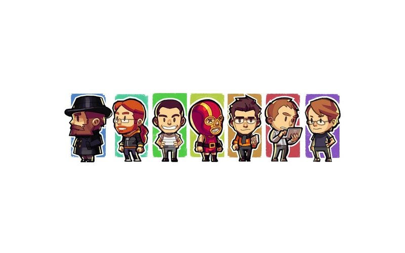 cartoon character lineup