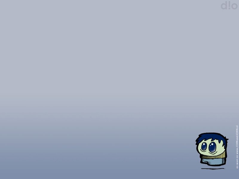 cartoon character on gradient background