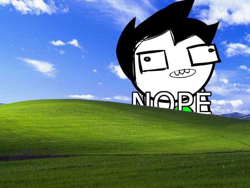 Cartoon Character on Hill