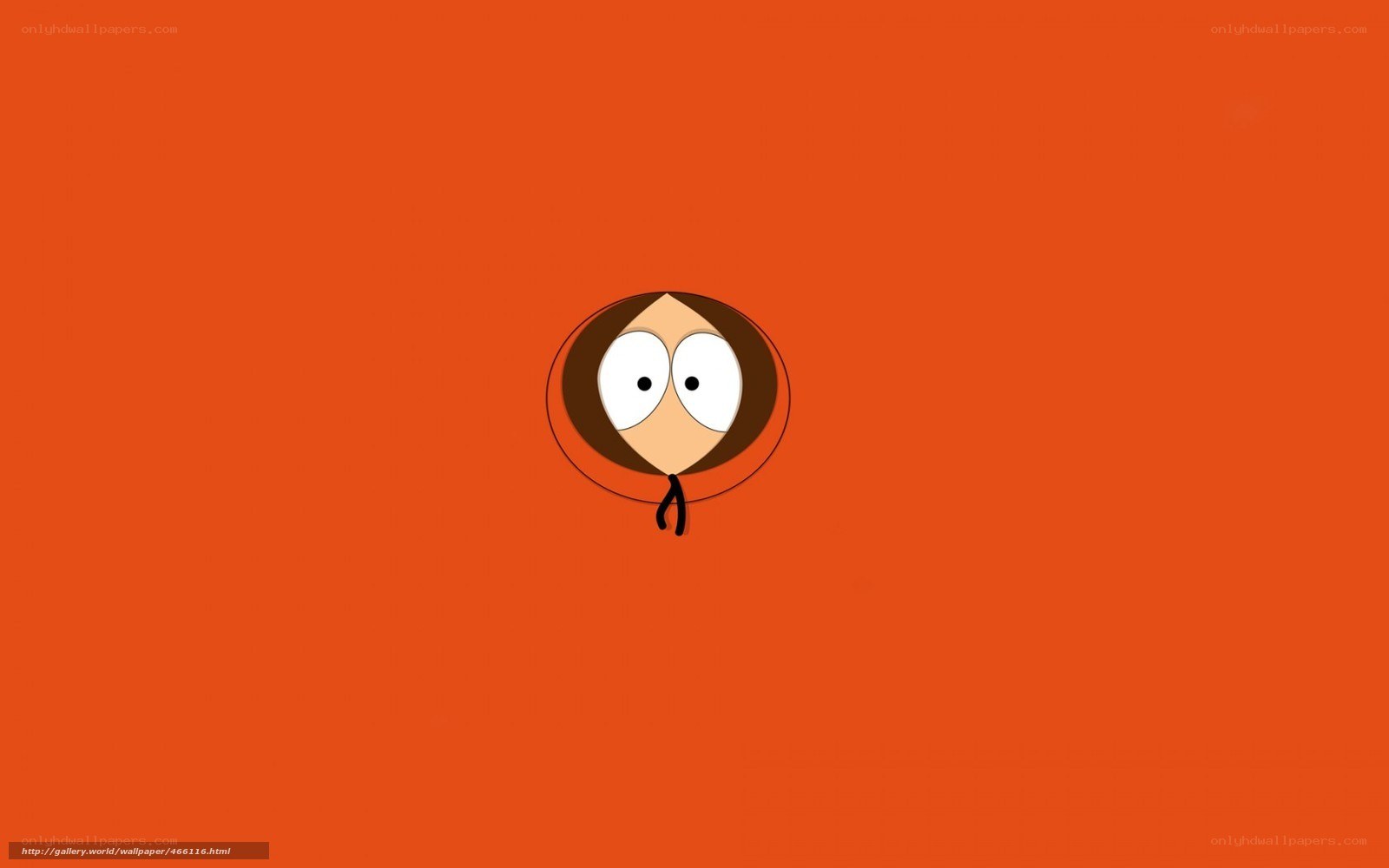 Cartoon character on orange background