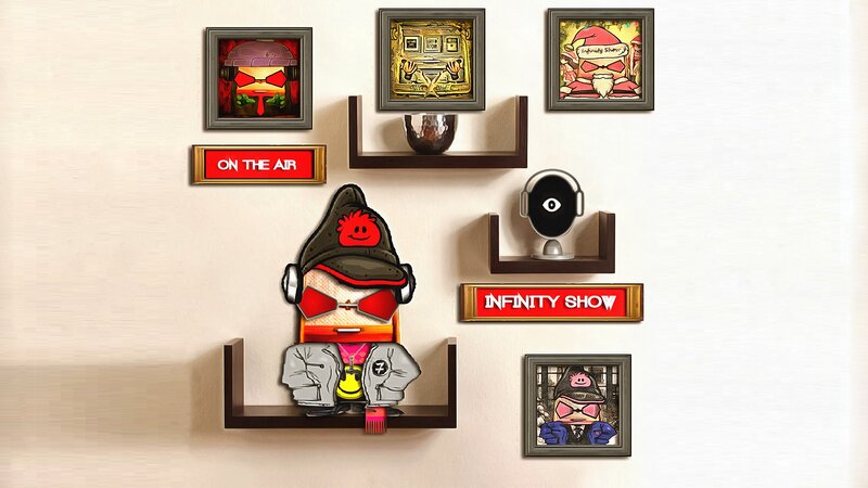 Cartoon Character on Shelf