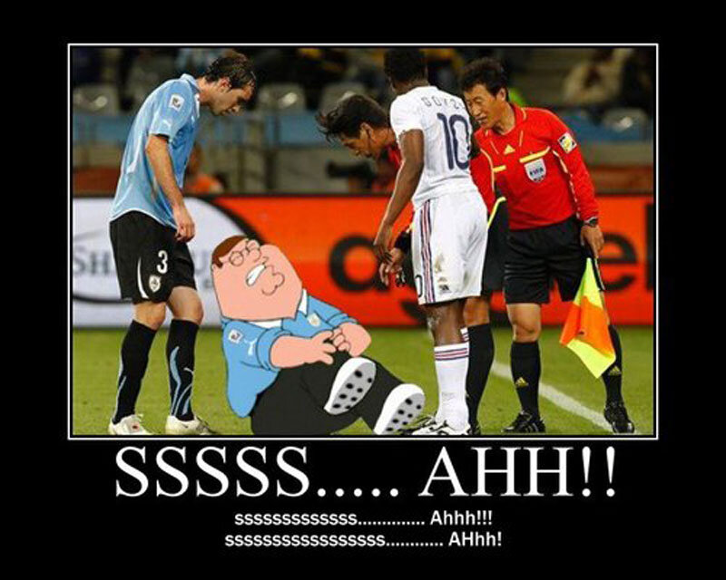 Cartoon Character on Soccer Field