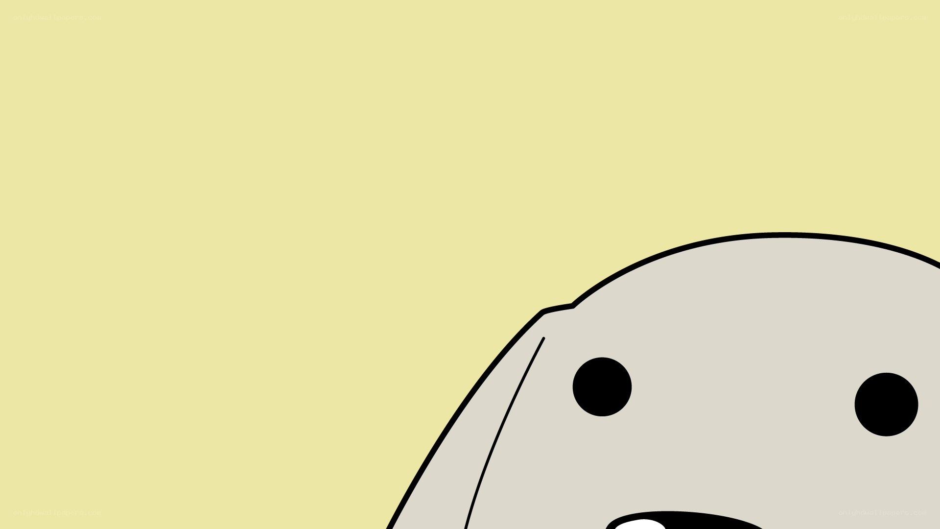 cartoon character peeking