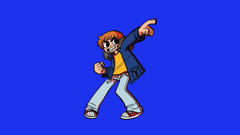 Cartoon Character Pointing — Blue
