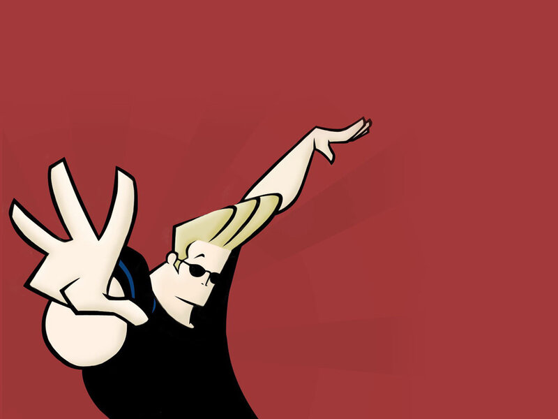 Cartoon Character Pointing — Red, Confident, Comic