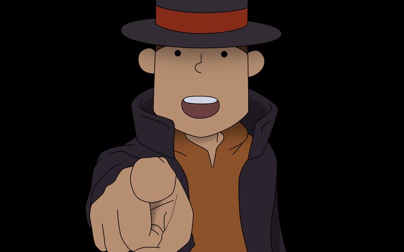 cartoon character pointing