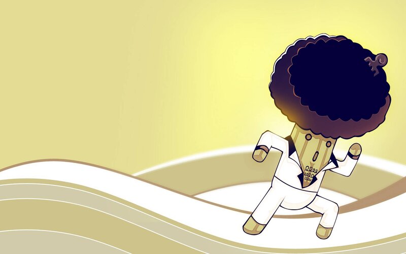 cartoon character running