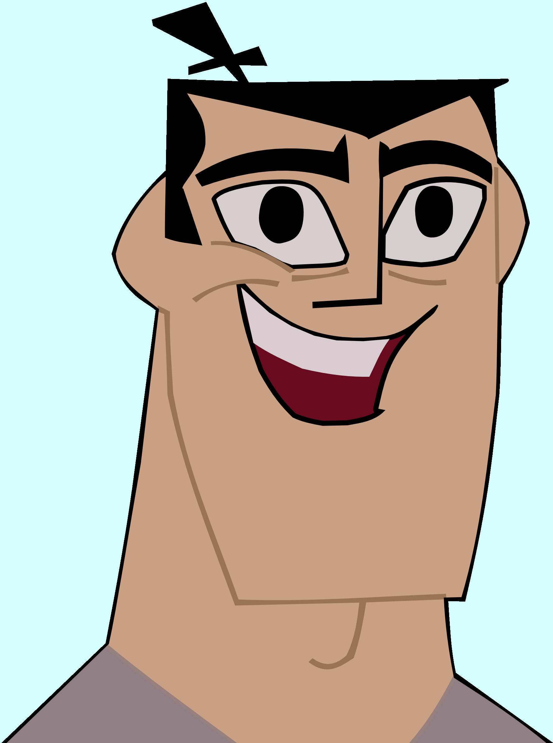 cartoon character smiling