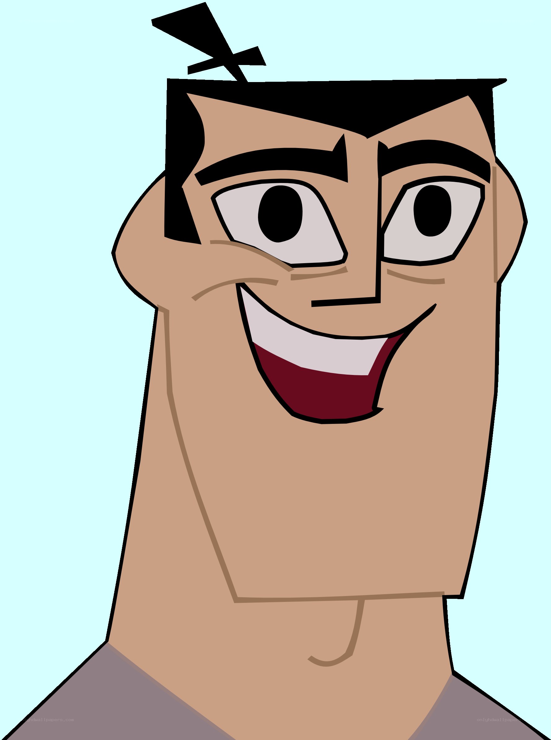 cartoon character smiling