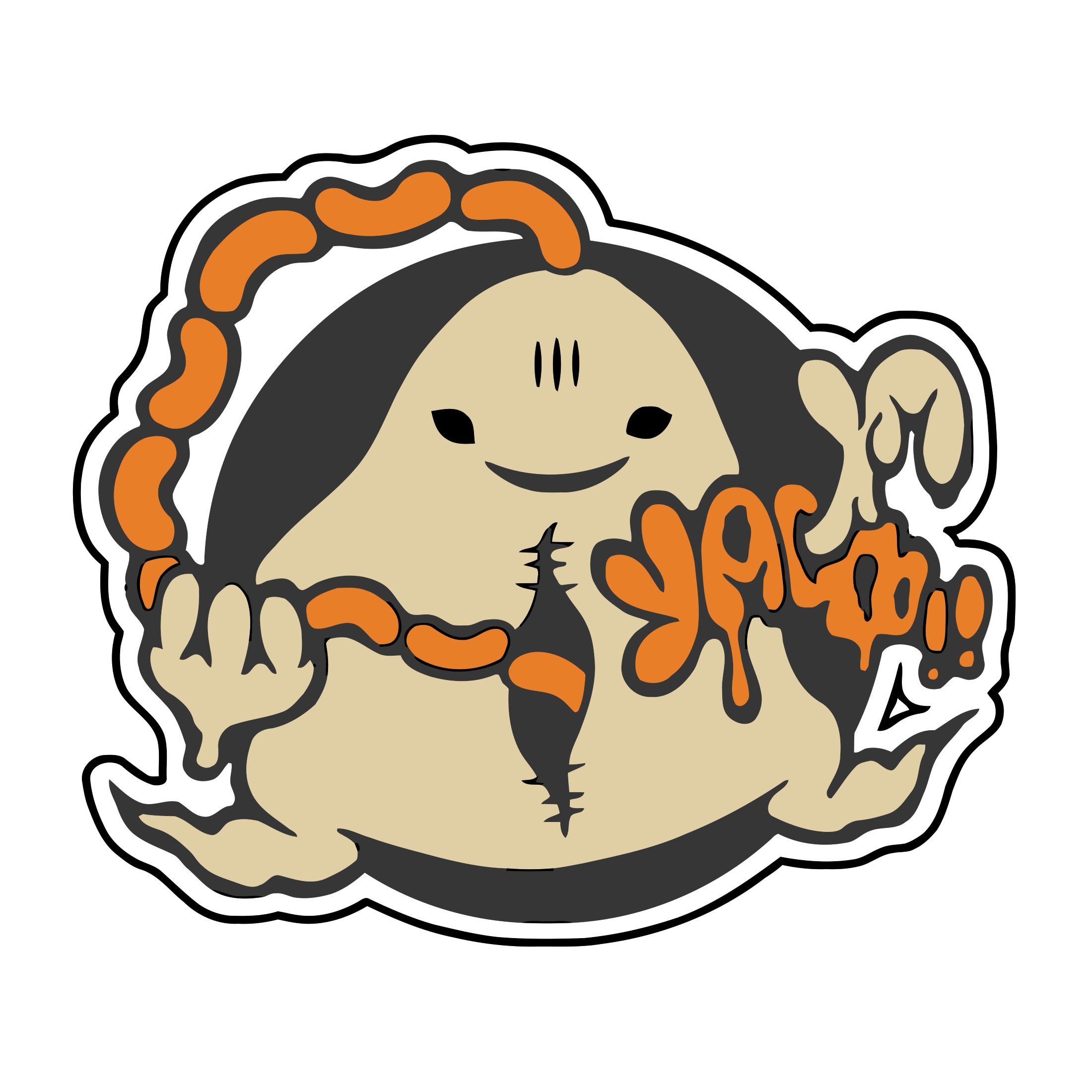cartoon character sticker