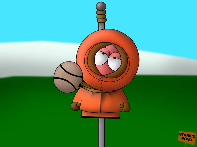 Cartoon Character with Basketball