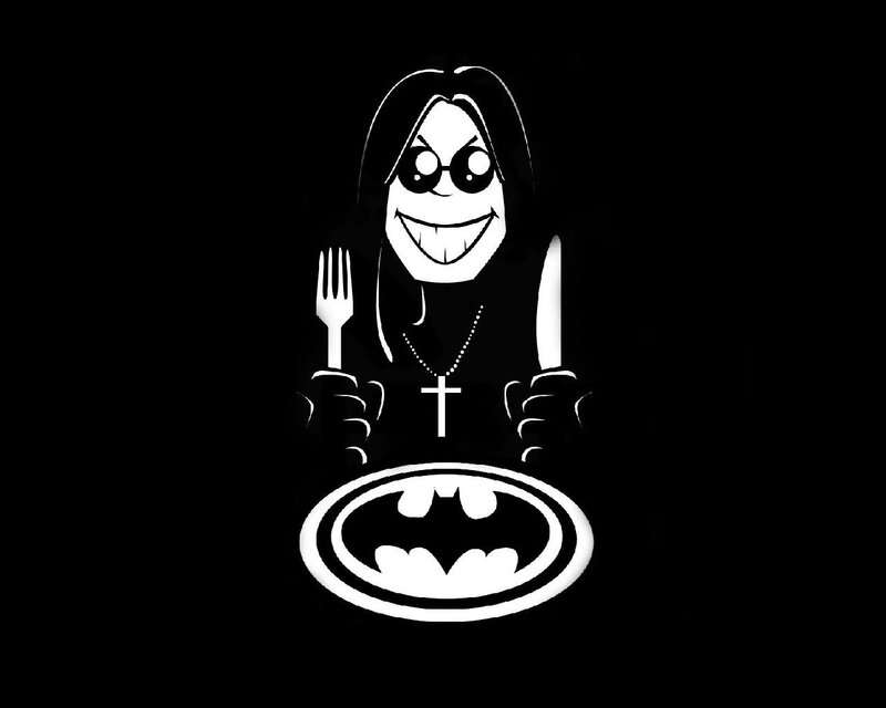 Cartoon Character with Bat Symbol